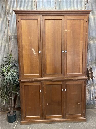 Vintage French Kitchen Pantry Cabinet, Store Counter, Storage Display Cabinet, A