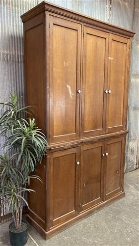 Vintage French Kitchen Pantry Cabinet, Store Counter, Storage Display Cabinet, A