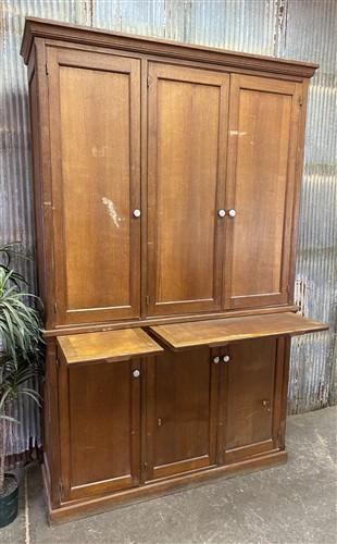 Vintage French Kitchen Pantry Cabinet, Store Counter, Storage Display Cabinet, A