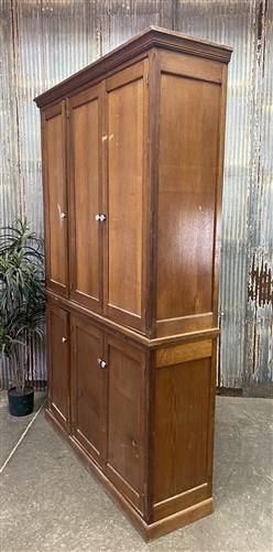 Vintage French Kitchen Pantry Cabinet, Store Counter, Storage Display Cabinet, A