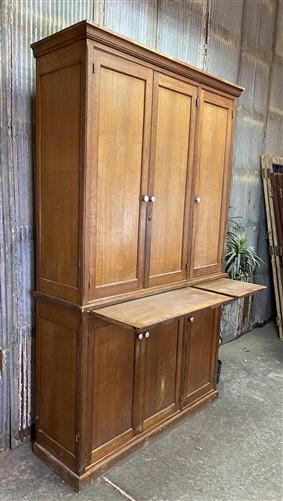 Vintage French Kitchen Pantry Cabinet, Store Counter, Storage Display Cabinet, B