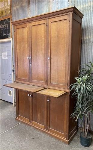 Vintage French Kitchen Pantry Cabinet, Store Counter, Storage Display Cabinet, B