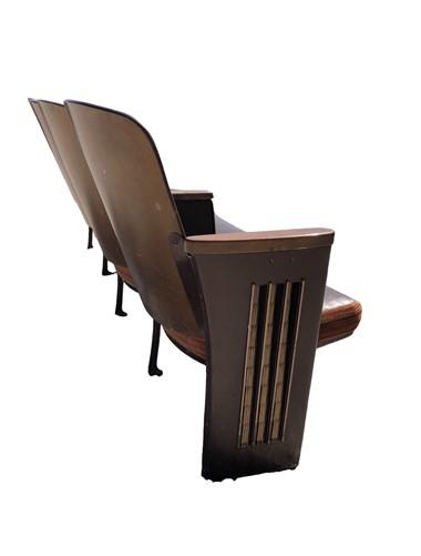 4 Padded Folding Theater Seats, Auditorium Theatre Seat, Entryway Bench A41