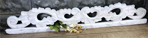 White Wood Fretwork Decorative Panel, Architectural Decor, Rustic Farmhouse A,