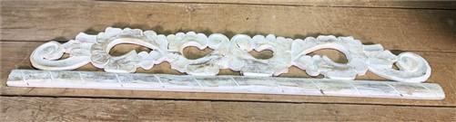 White Wood Fretwork Decorative Panel, Architectural Decor, Rustic Farmhouse B,