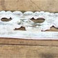 White Wood Fretwork Decorative Panel, Architectural Decor, Rustic Farmhouse B,