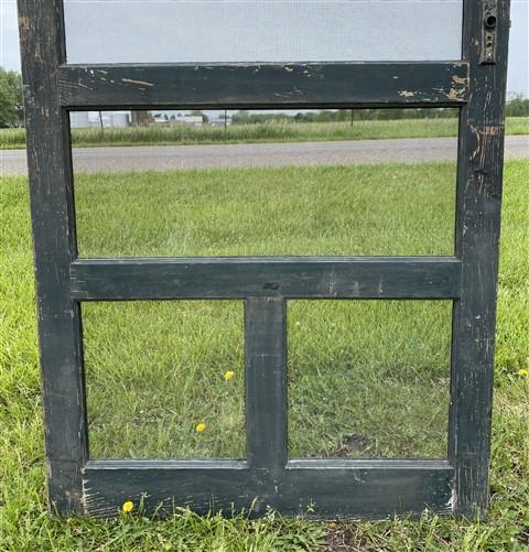 Wood Screen Porch Door, (37.75x96), Vintage Green Screen Door, Exterior, SD10