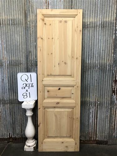 French Single Door (24.5x81) Raised Panel Door, European Styled Door, Q1