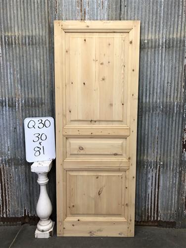 French Single Door (30x81) Raised Panel Door, European Styled Door, Q30