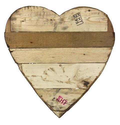 Wooden Heart Art, Rustic Farmhouse Decor, White Wood Home Decor Heart Sign, C