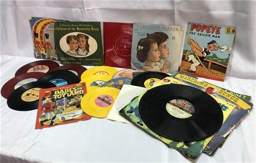 Walt Disney, Peter Pan, Picture Play, Babes in Toyland, Vintage 50s-60s Records,