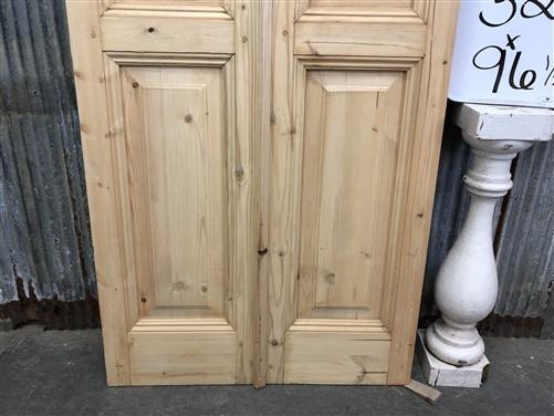 French Double Doors (32x96.5) European Styled Doors, Raised Panel Doors N55