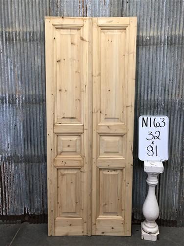 French Double Doors (32x81) Raised Panel Doors, European Styled Doors N163