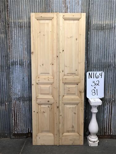 French Double Doors (32x81) Raised Panel Doors, European Styled Doors N164