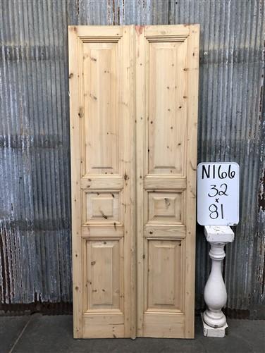 French Double Doors (32x81) Raised Panel Doors, European Styled Doors N166