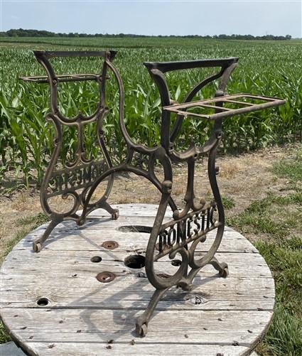 Treadle Sewing Machine, Cast Iron Base, Industrial Age Singer Steampunk PW