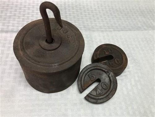 Platform Scale Weights Vintage Steel Hanging Industrial Fairbank Morse Howe a16,