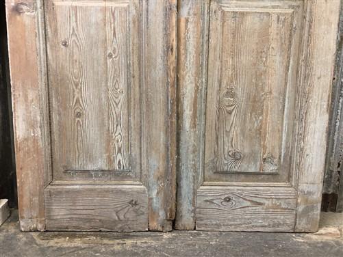 Antique French Double Doors (40x90) European Doors, Raised Panel Doors A448