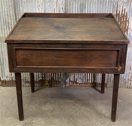 Slant Front Desk, Secretary Desk, Vintage Wood Desk, Home Office Desk, Storage A