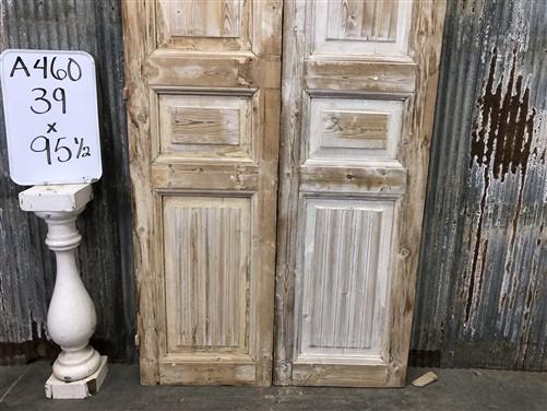 Antique French Double Doors (39x95.5) Raised Panel Doors, European Doors A460