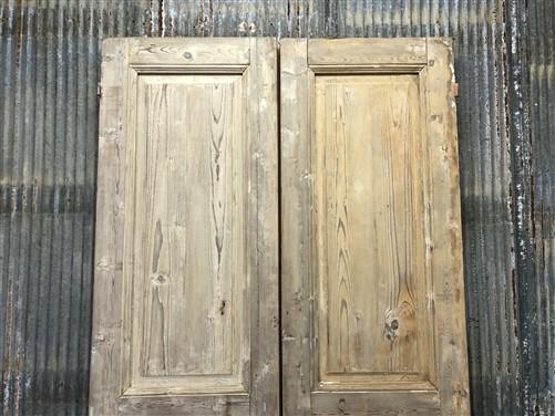 Antique French Double Doors (43x95) European Doors, Raised Panel Doors A472