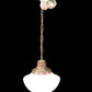 Church Hanging Light Fixture, Pendant School Globe, Architectural Salvage, A6