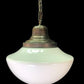 Church Hanging Light Fixture, Pendant School Globe, Architectural Salvage, A6