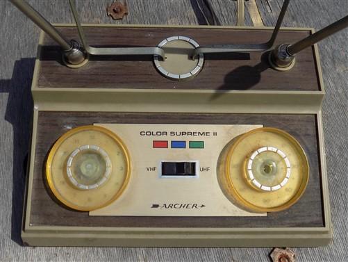 Archer Vintage Antique FM Brass Console Rabbit shops Ear radio antenna w/ dial