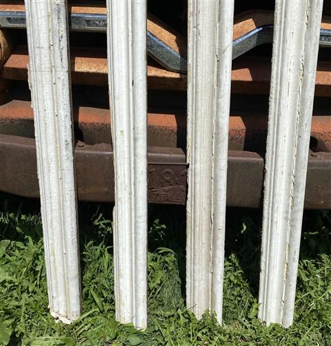 4 Wood Trim Pieces, Architectural Salvage, Reclaimed Vintage Wood Baseboard A92