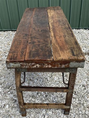 Rustic Folding Table, Vintage Dining Room Table, Kitchen Island, Sofa Table, B37