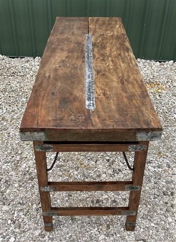 Rustic Folding Table, Vintage Dining Room Table, Kitchen Island, Sofa Table, B42