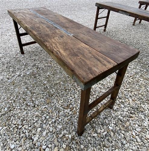 Rustic Folding Table, Vintage Dining Room Table, Kitchen Island, Sofa Table, B42