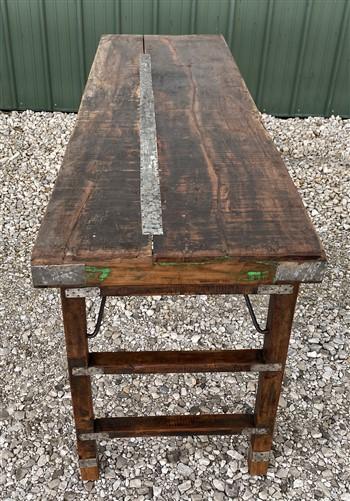 Rustic Folding Table, Vintage Dining Room Table, Kitchen Island, Sofa Table, B43