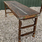 Rustic Folding Table, Vintage Dining Room Table, Kitchen Island, Sofa Table, B43