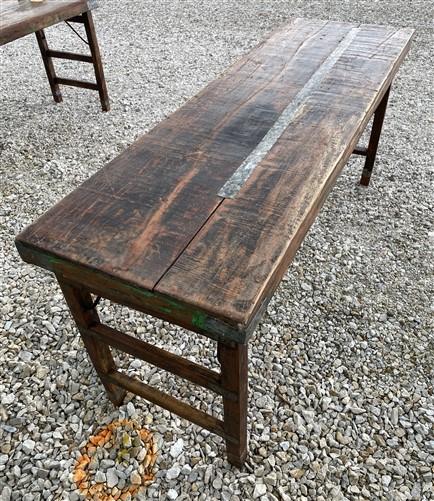 Rustic Folding Table, Vintage Dining Room Table, Kitchen Island, Sofa Table, B43