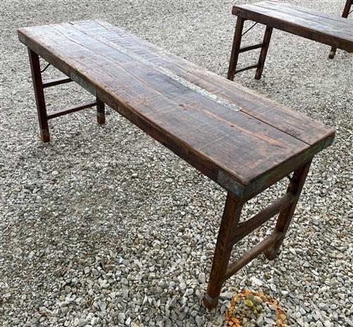 Rustic Folding Table, Vintage Dining Room Table, Kitchen Island, Sofa Table, B43