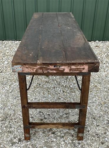 Rustic Folding Table, Vintage Dining Room Table, Kitchen Island, Sofa Table, B44