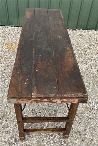 Rustic Folding Table, Vintage Dining Room Table, Kitchen Island, Sofa Table, B44