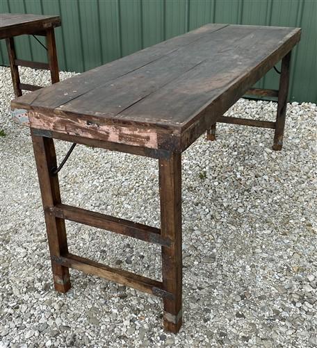 Rustic Folding Table, Vintage Dining Room Table, Kitchen Island, Sofa Table, B44