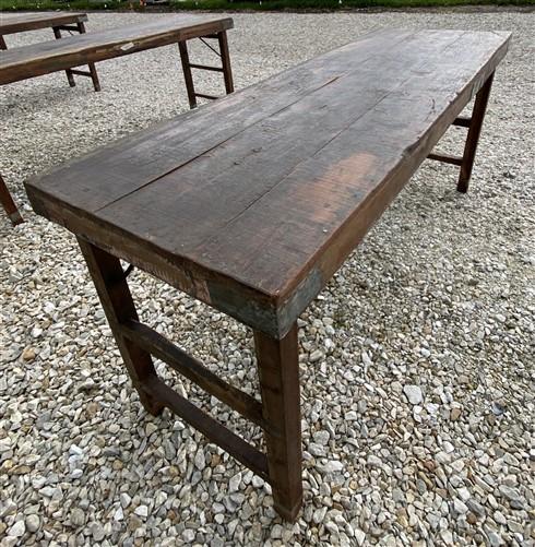 Rustic Folding Table, Vintage Dining Room Table, Kitchen Island, Sofa Table, B44