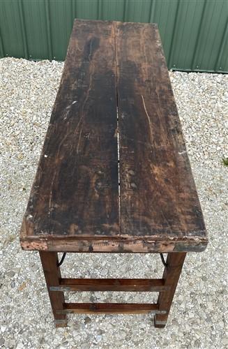 Rustic Folding Table, Vintage Dining Room Table, Kitchen Island, Sofa Table, B45