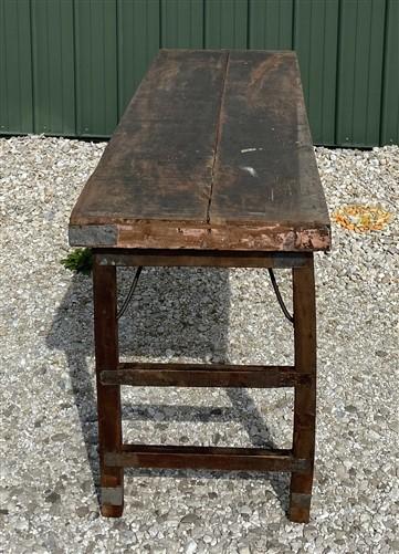 Rustic Folding Table, Vintage Dining Room Table, Kitchen Island, Sofa Table, B46