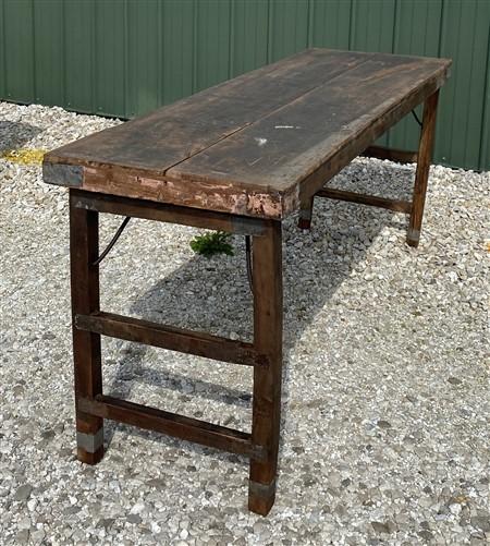 Rustic Folding Table, Vintage Dining Room Table, Kitchen Island, Sofa Table, B46