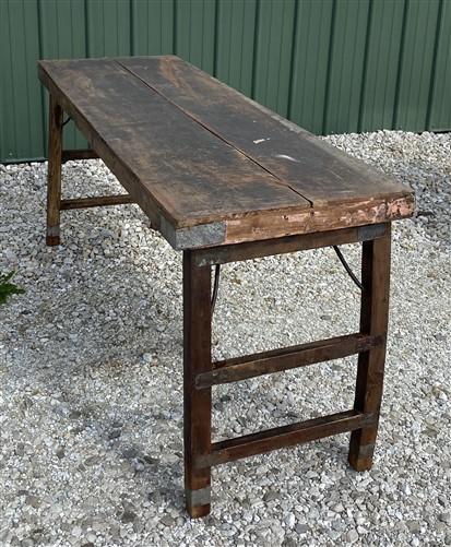 Rustic Folding Table, Vintage Dining Room Table, Kitchen Island, Sofa Table, B46