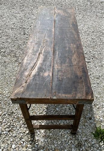 Rustic Folding Table, Vintage Dining Room Table, Kitchen Island, Sofa Table, B46