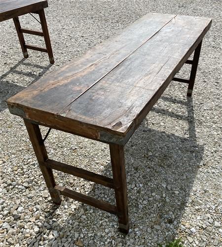 Rustic Folding Table, Vintage Dining Room Table, Kitchen Island, Sofa Table, B46