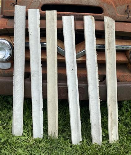 6 Wood Trim Pieces, Architectural Salvage, Reclaimed Vintage Crown Molding A43