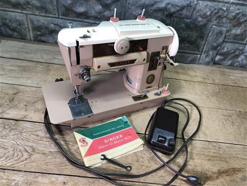 Singer Sewing Machine Model 401, Electric Foot Pedal, Instruction Manual,