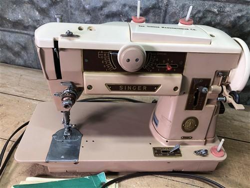 Singer Sewing Machine Model 401, Electric Foot Pedal, Instruction Manual,