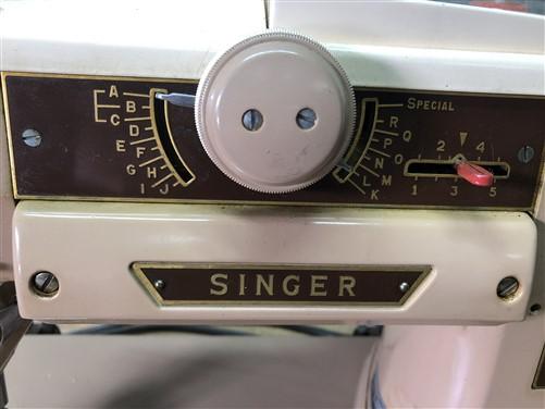 Singer Sewing Machine Model 401, Electric Foot Pedal, Instruction Manual,